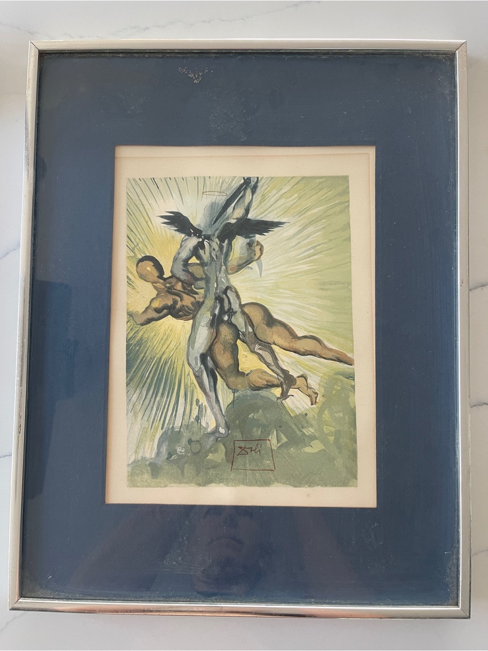 Salvador Dali signed print Dante’s Divine Comedy Series